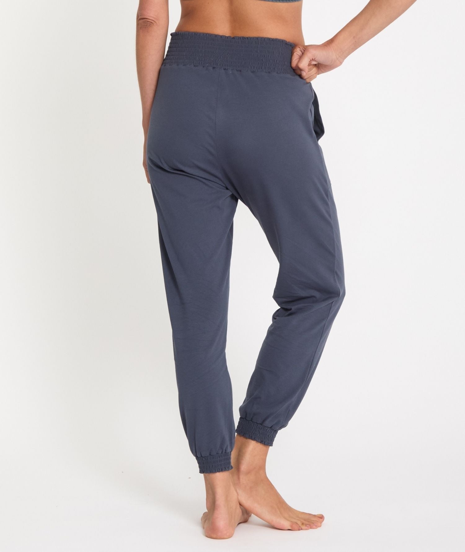 MORJIM - Pantalon fluide yoga - Steel Blue- Yoga Searcher