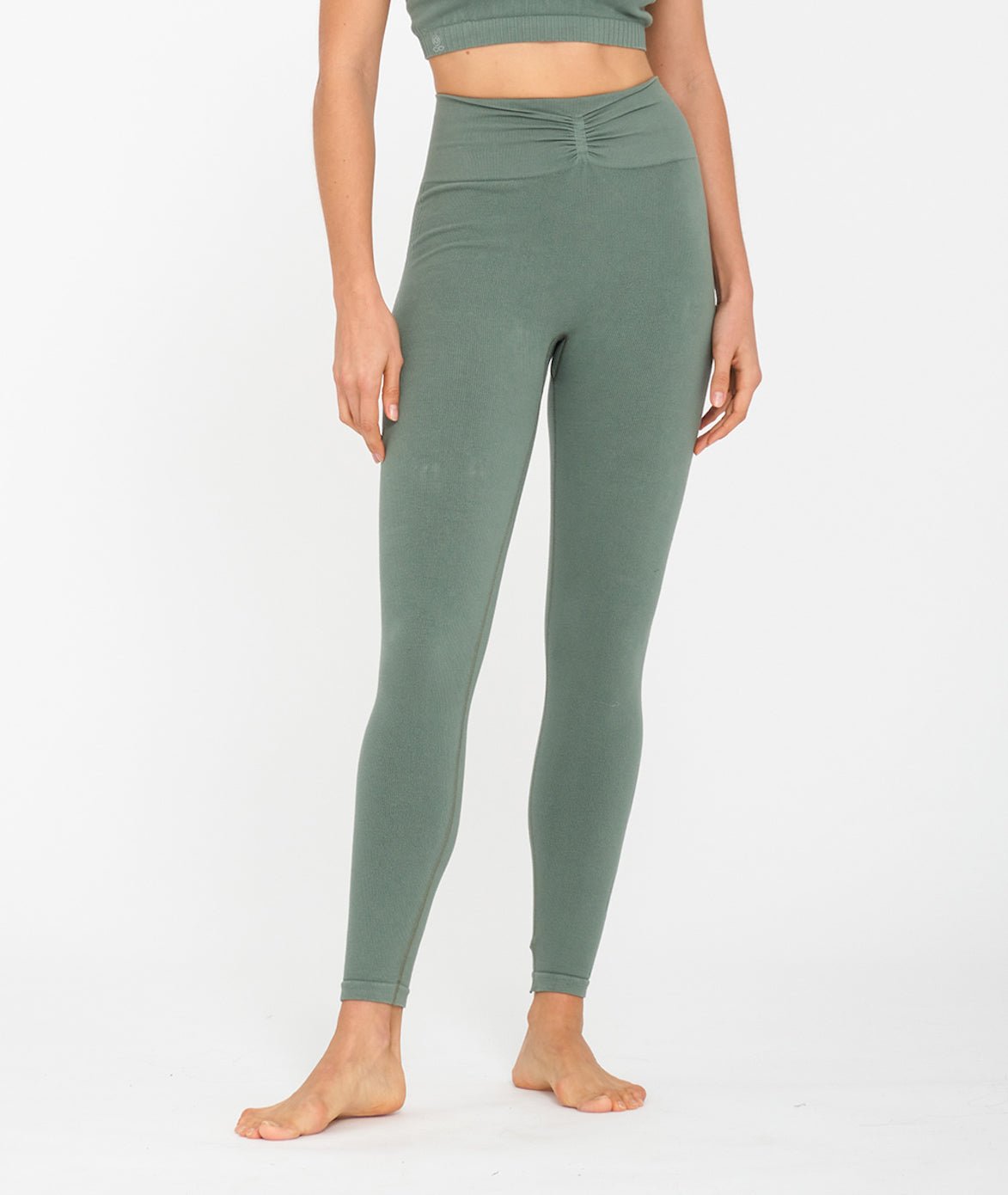 NALA - Legging en bambou - Kaki - Yoga Searcher