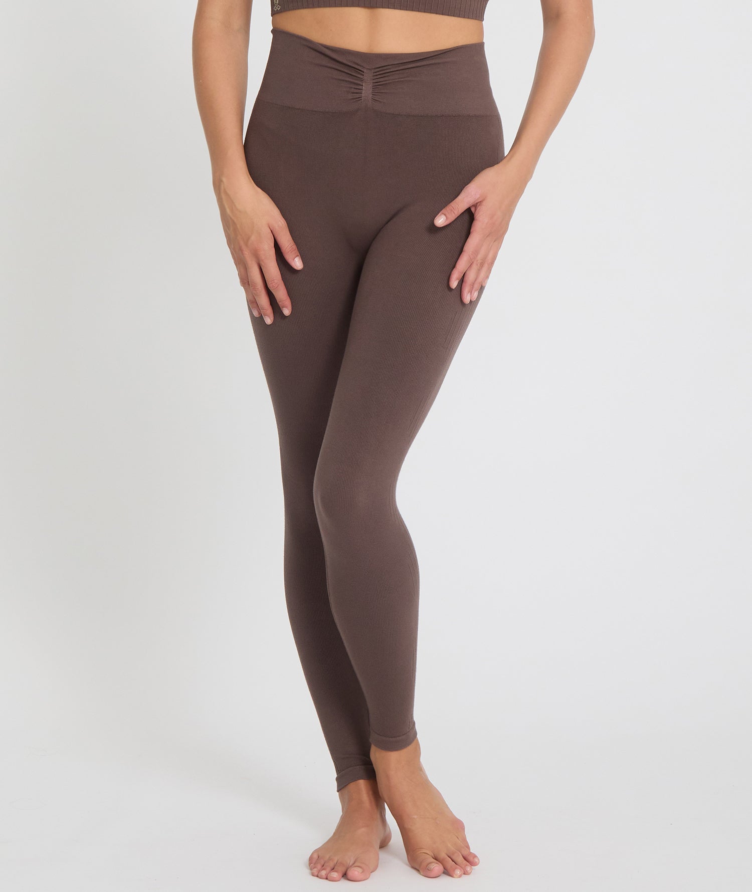 NALA - Legging en bambou - Marron - Yoga Searcher