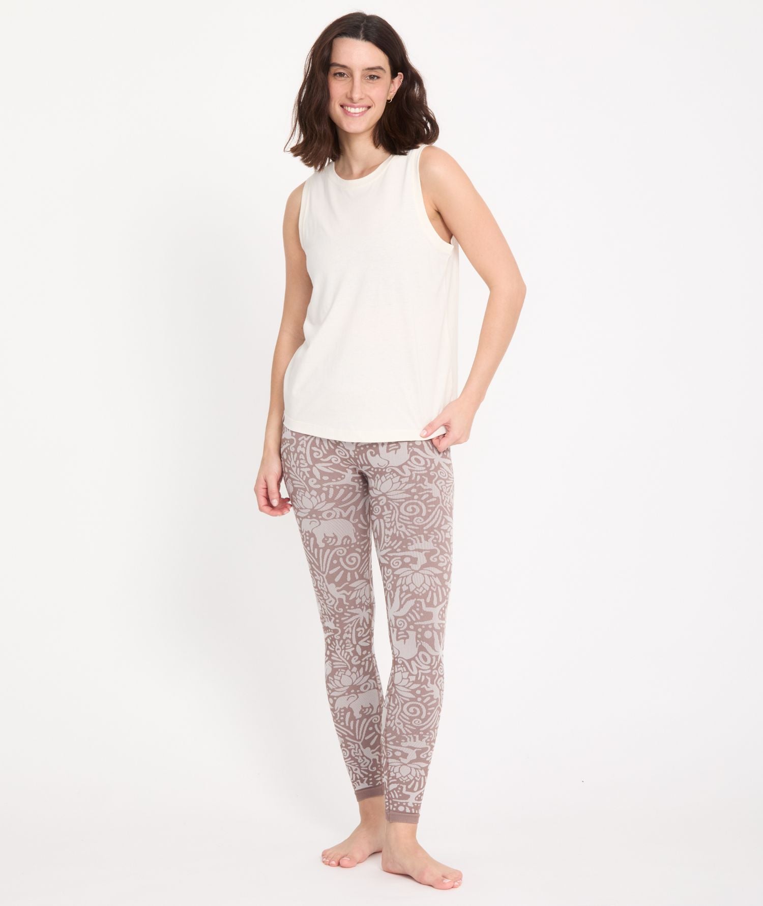 NIYAMA - Canotta da yoga aperta sullo schienale