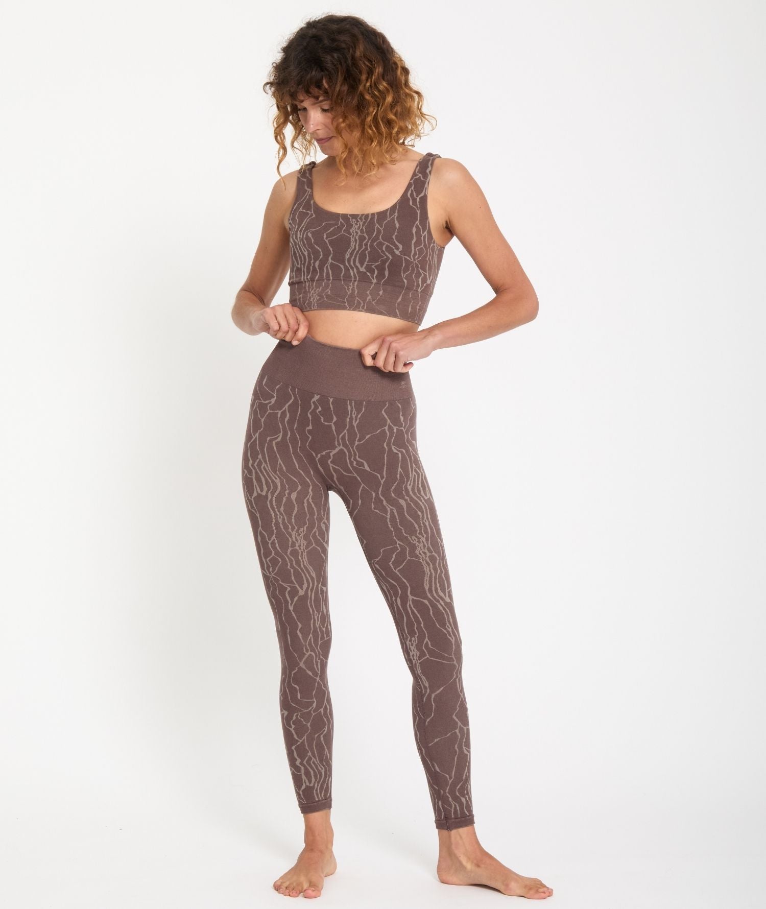 PALI – Legging taille haute en jacquard