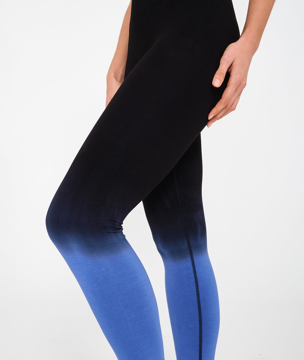 Raisi - legging dip dye en bambou - Pavot - Yoga Searcher