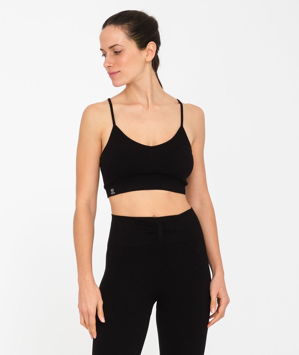 SAMSKARA - Brassière en bambou - Noir - Yoga Searcher