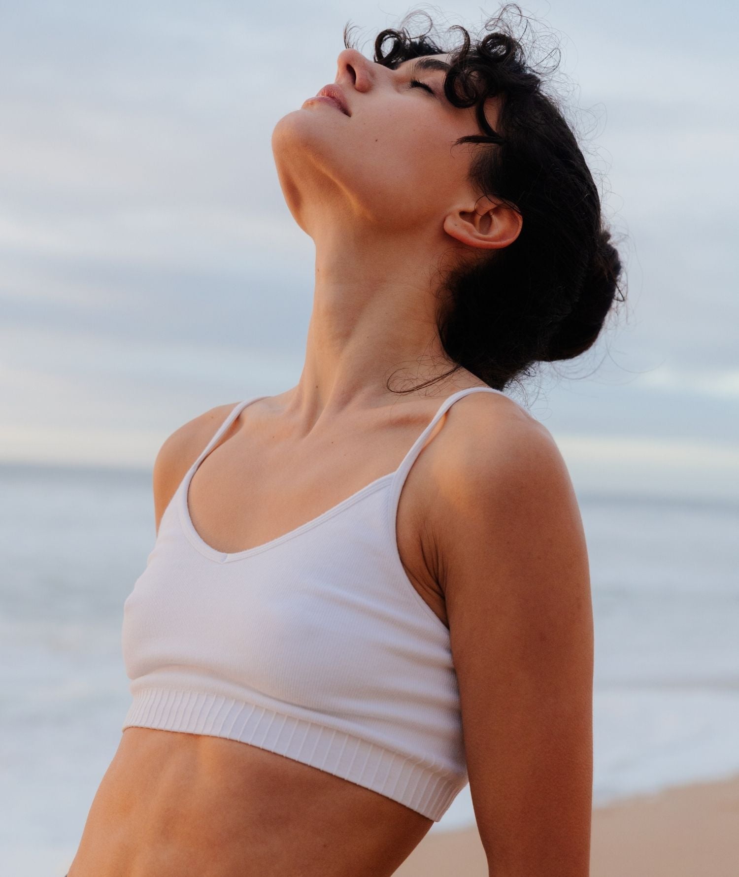 SAMSKARA - Brassière en bambou - Blanc - Yoga Searcher
