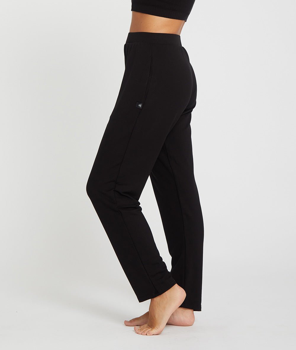 SIMHA - Jogging souple en lyocell - Noir - Yoga Searcher