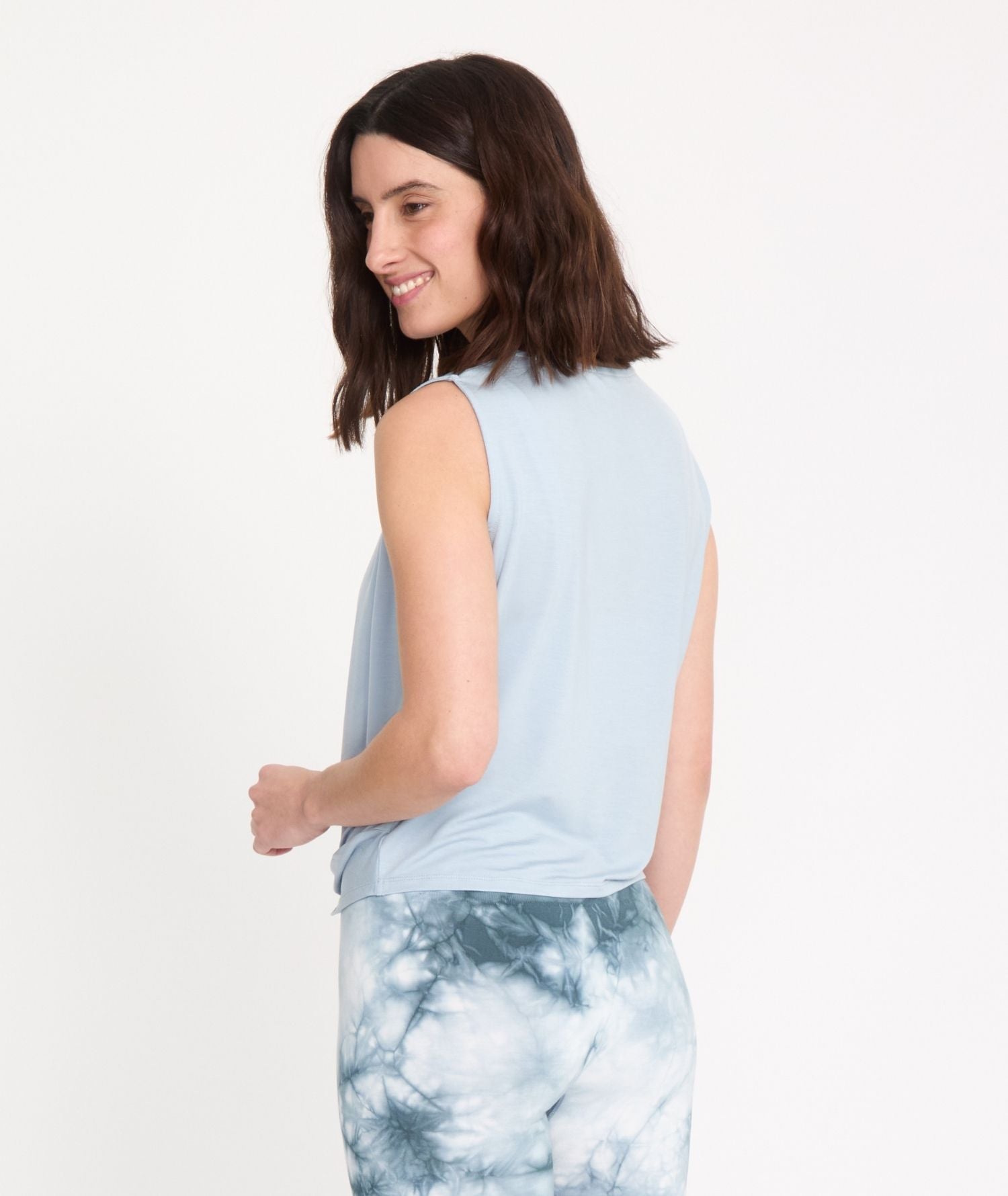 TWIST - Débardeur en Lyocell - Skyblue - Yoga Searcher