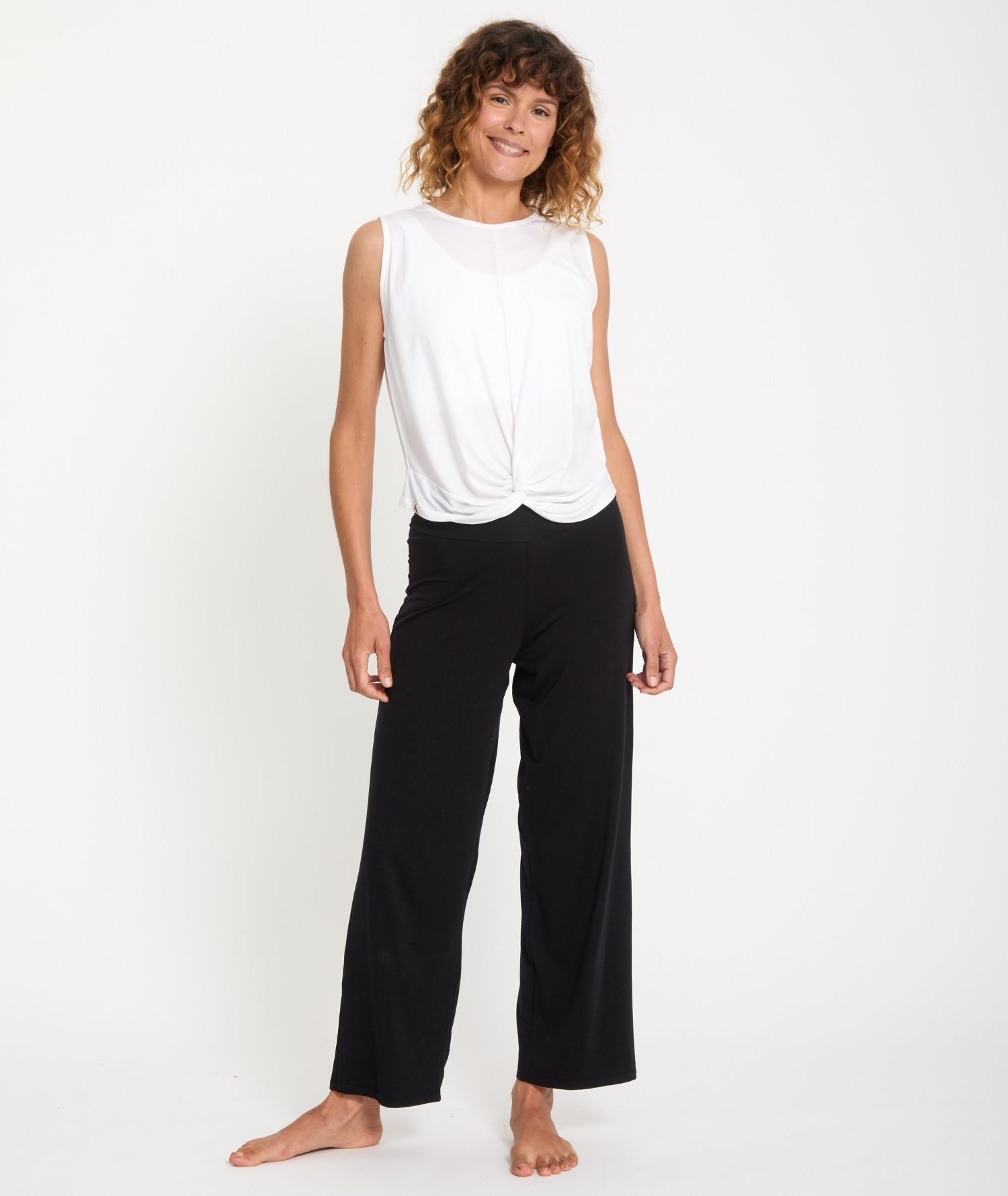 TWIST - Débardeur en Lyocell - Marron- Yoga Searcher