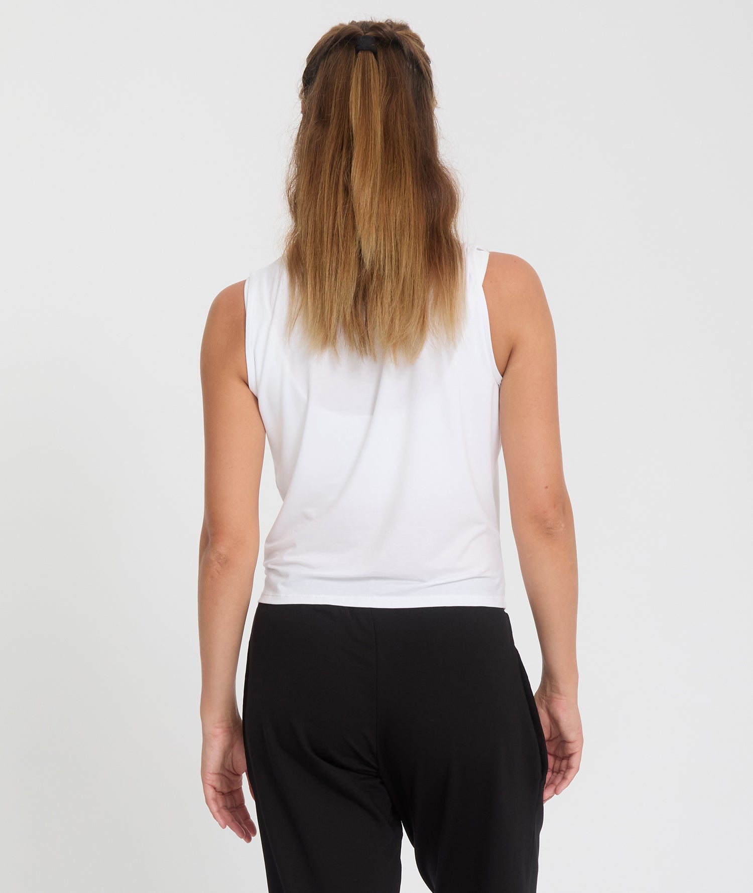 TWIST - Débardeur en Lyocell - Blanc - Yoga Searcher