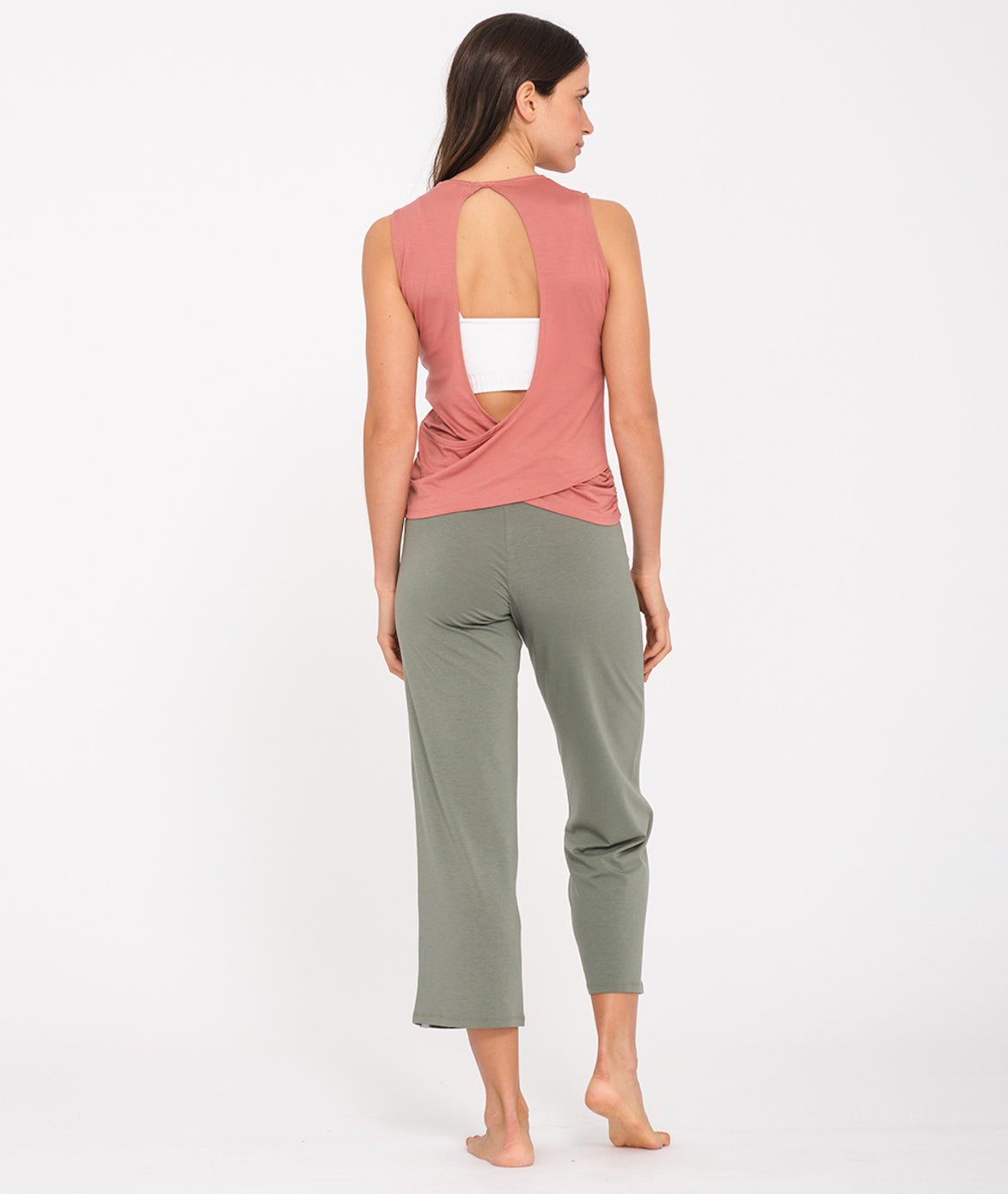 YAMA - Débardeur en lyocell - Cacao - Yoga Searcher