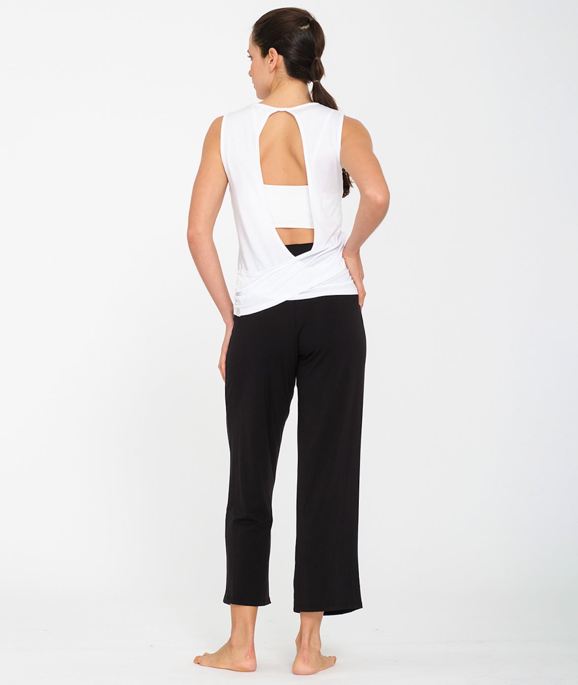YAMA - Débardeur en lyocell - Blanc - Yoga Searcher
