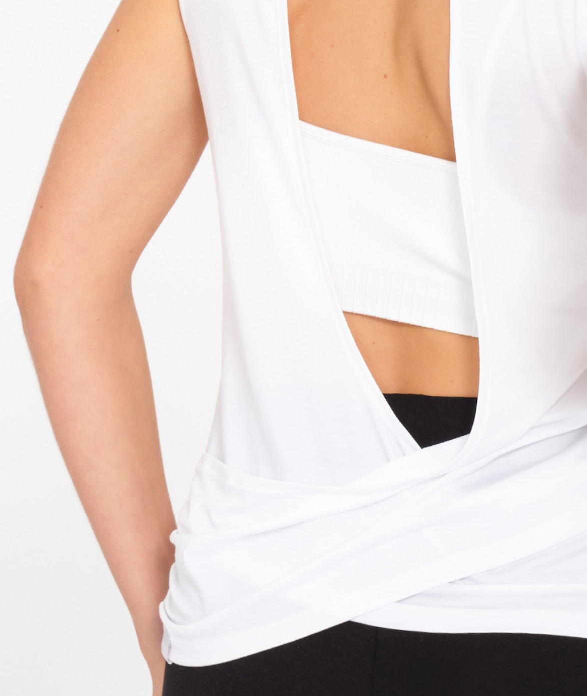 YAMA - Débardeur en lyocell - Blanc - Yoga Searcher
