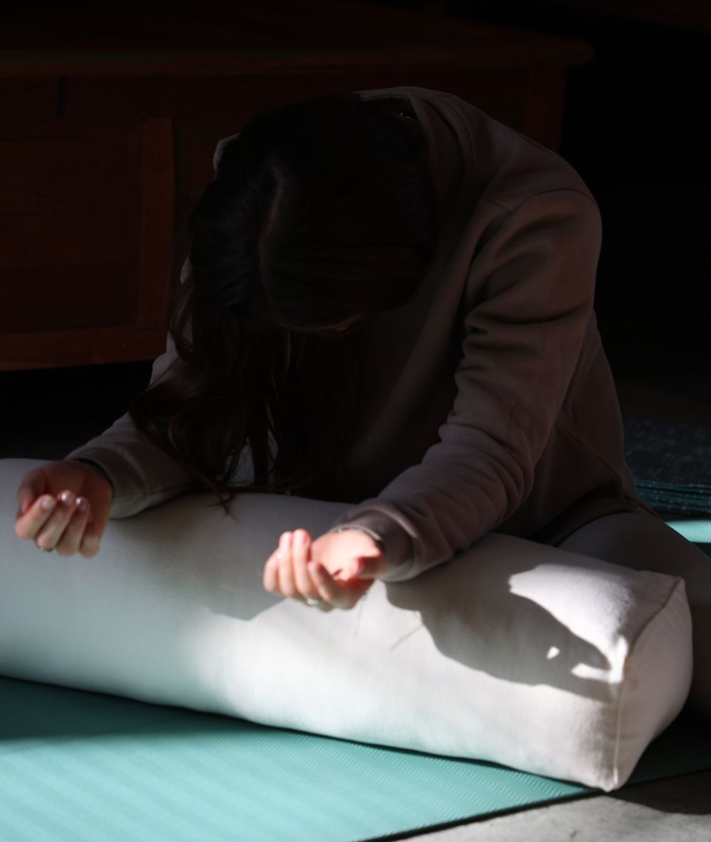 YANTRA - Bolster en coton bio - Clair - Yoga Searcher