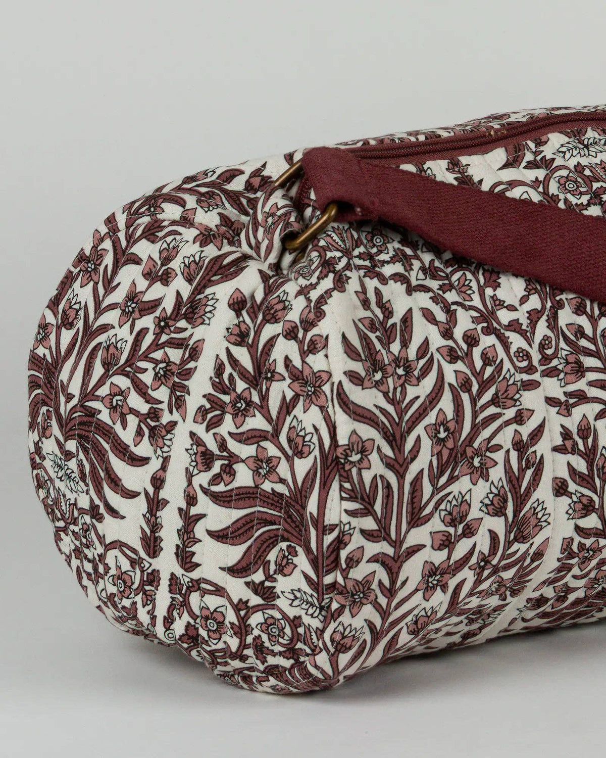 Le sac de yoga en tissu matelassé Art vert - Henne- Yoga Searcher