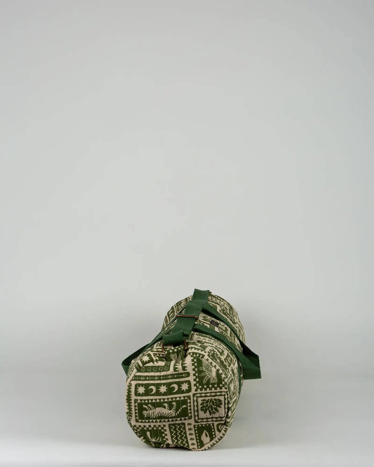 Le sac de yoga en tissu matelassé Art vert