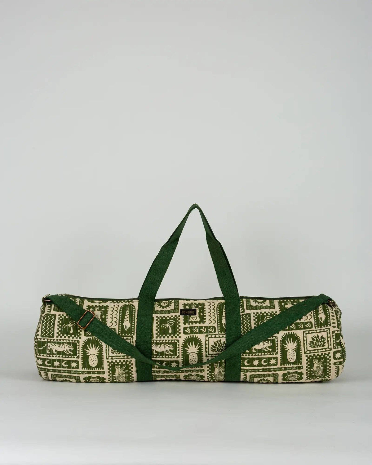 Le sac de yoga en tissu matelassé Art vert - Yoga Searcher