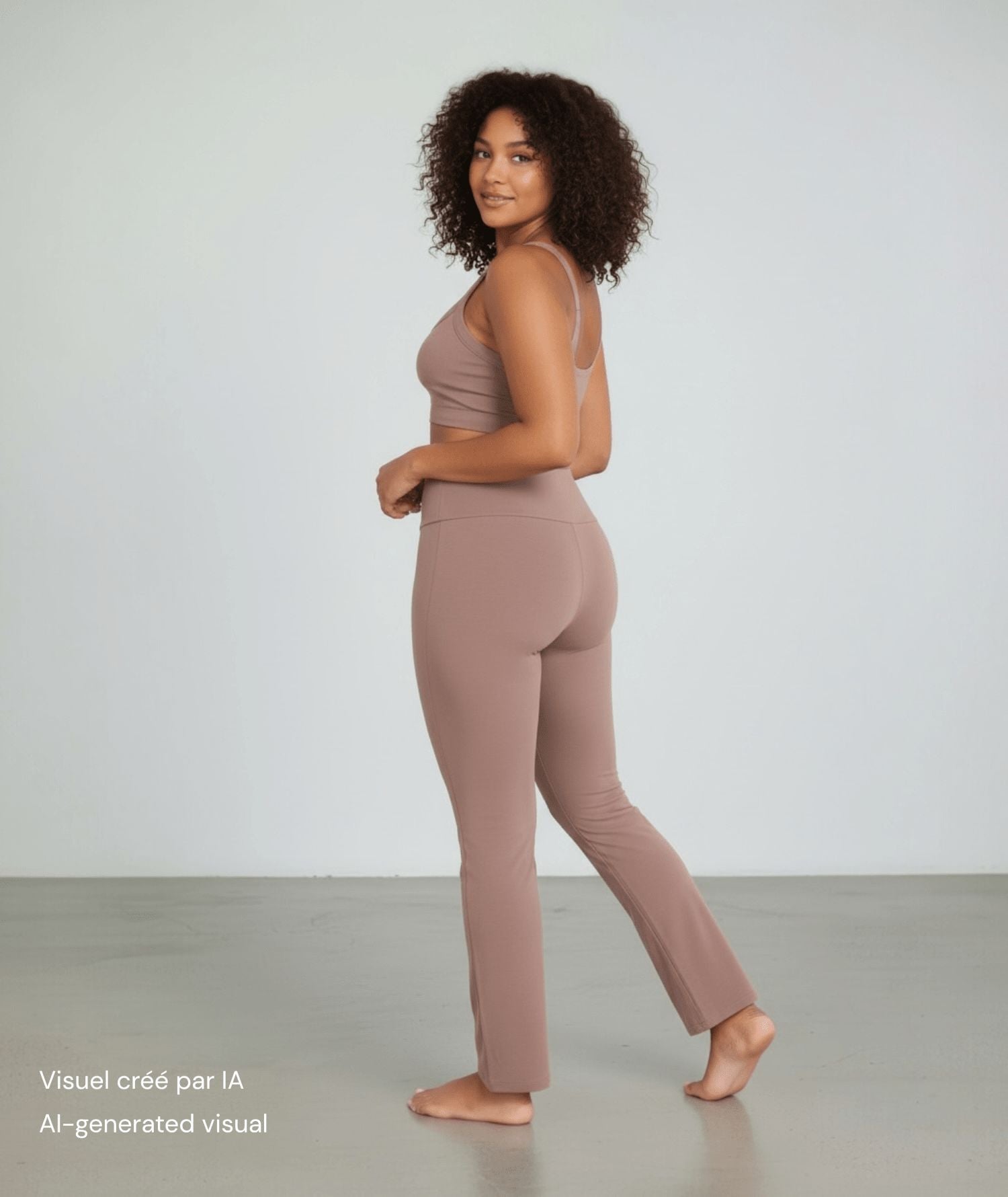 JAZZ - Pantalon Flare de yoga - Rosewood - Yoga Searcher