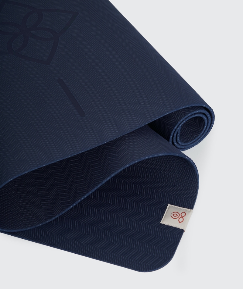 Yoga mat Alignment Navy - 4mm