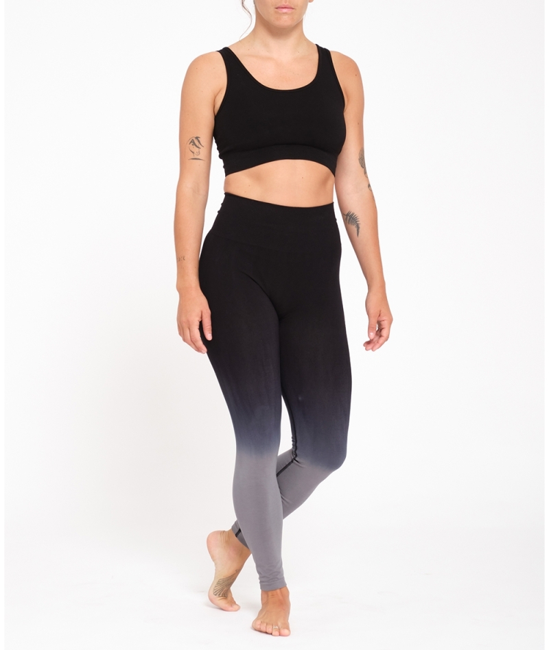 Yoga  Womens Calida Elastic Leggings Espresso Brown — Megan Imoveis