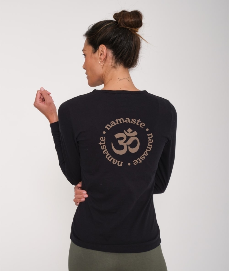 Namaste LS - Camiseta de algodón orgánico