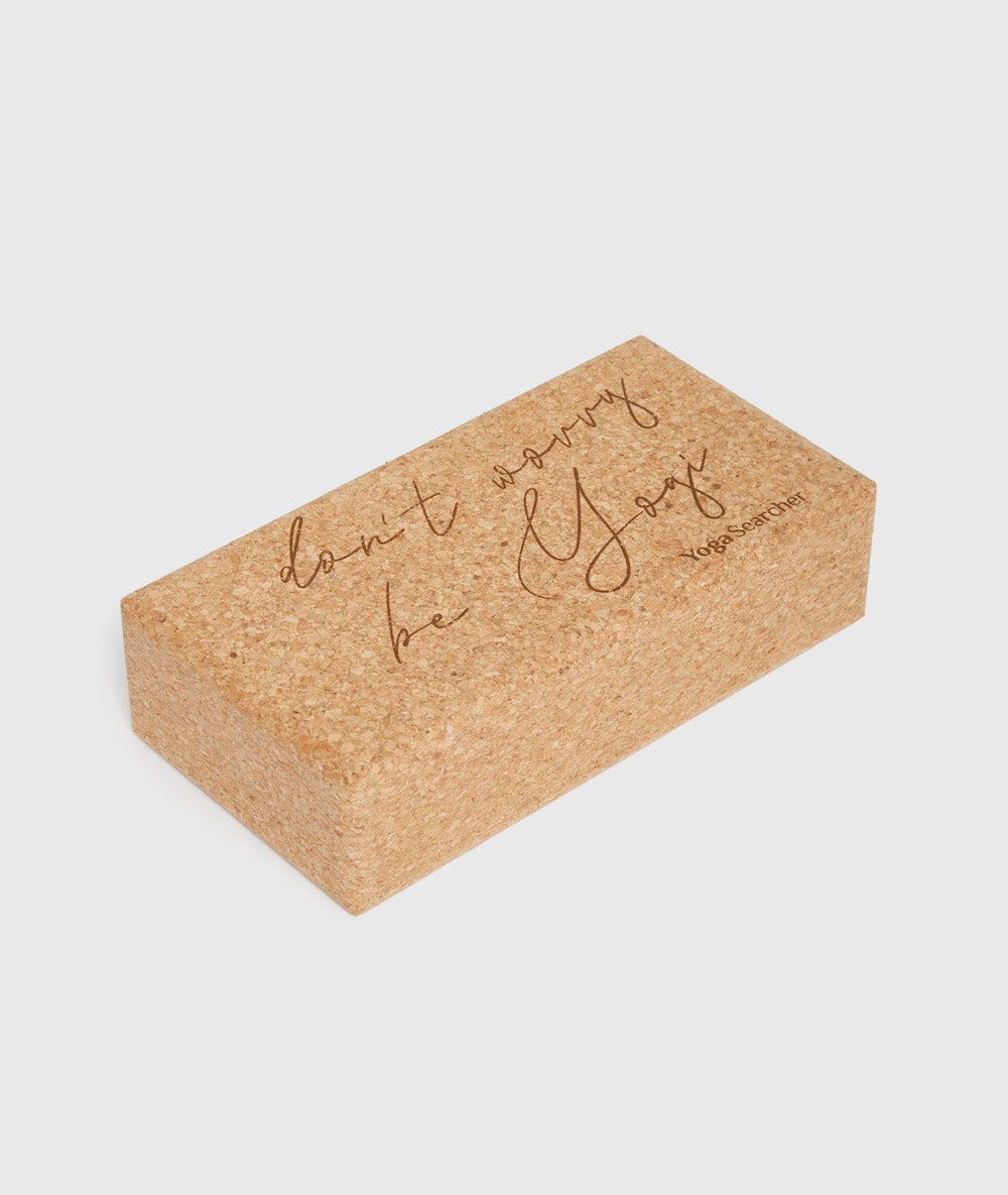 Don't worry be yogi cork Block