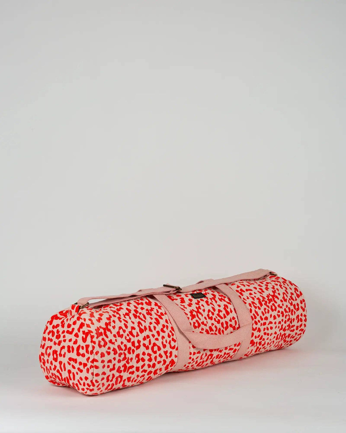 Le sac de yoga en tissu matelassé Art vert - Blush- Yoga Searcher