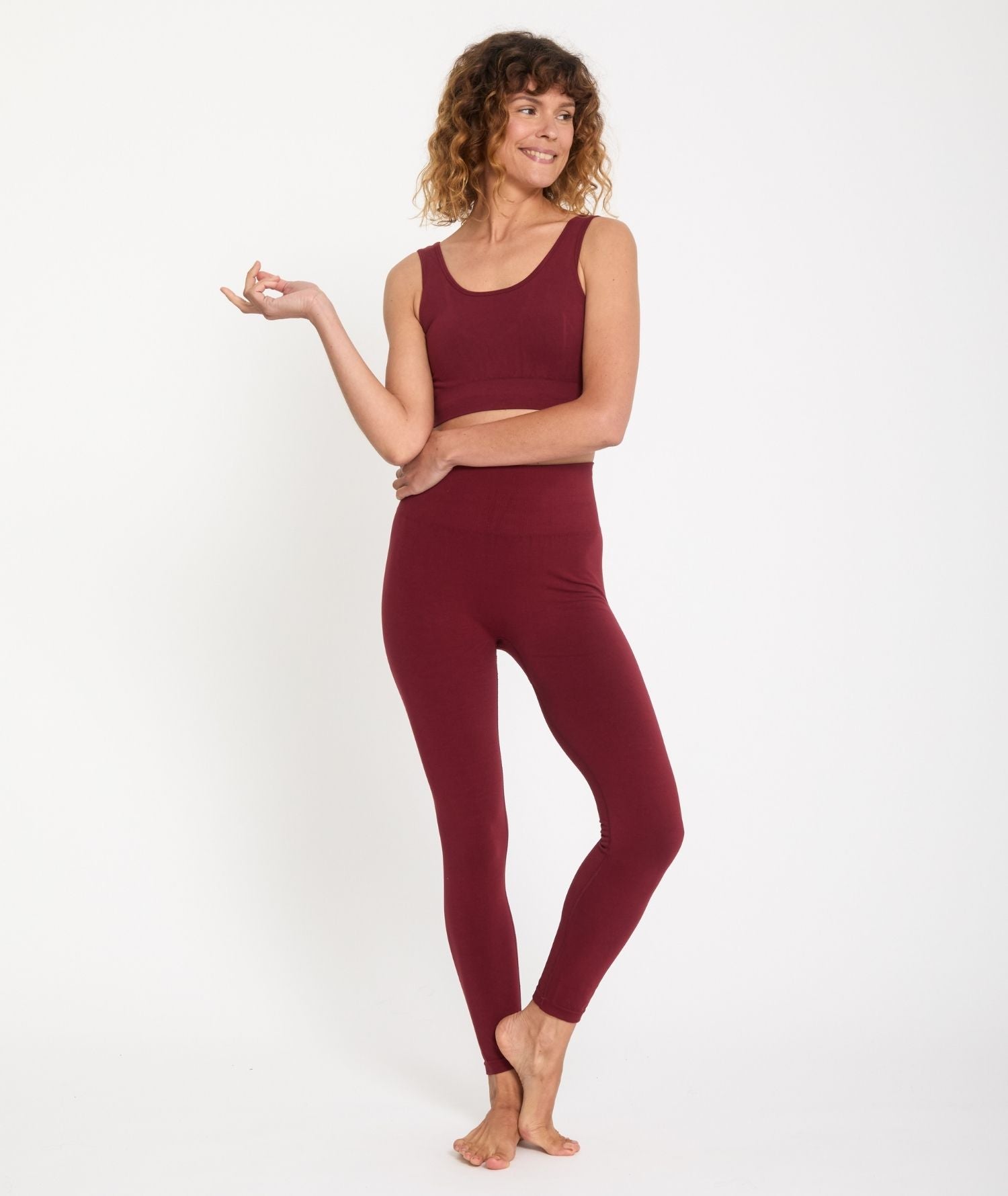 ASA - Legging en bambou - Marron- Yoga Searcher