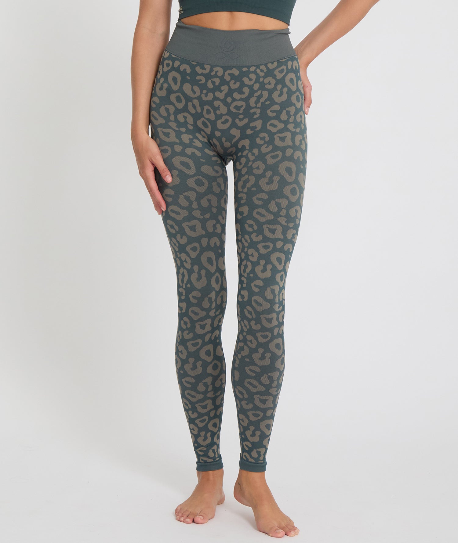 BIDAI - Leopard jacquard leggings