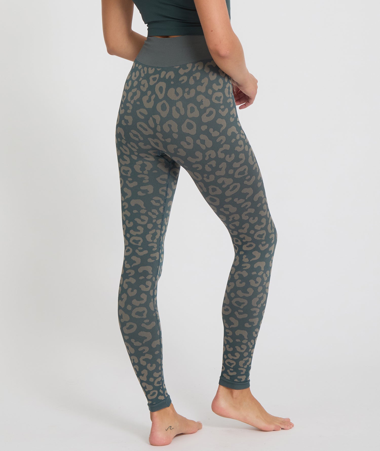 BIDAI - Leopard jacquard leggings