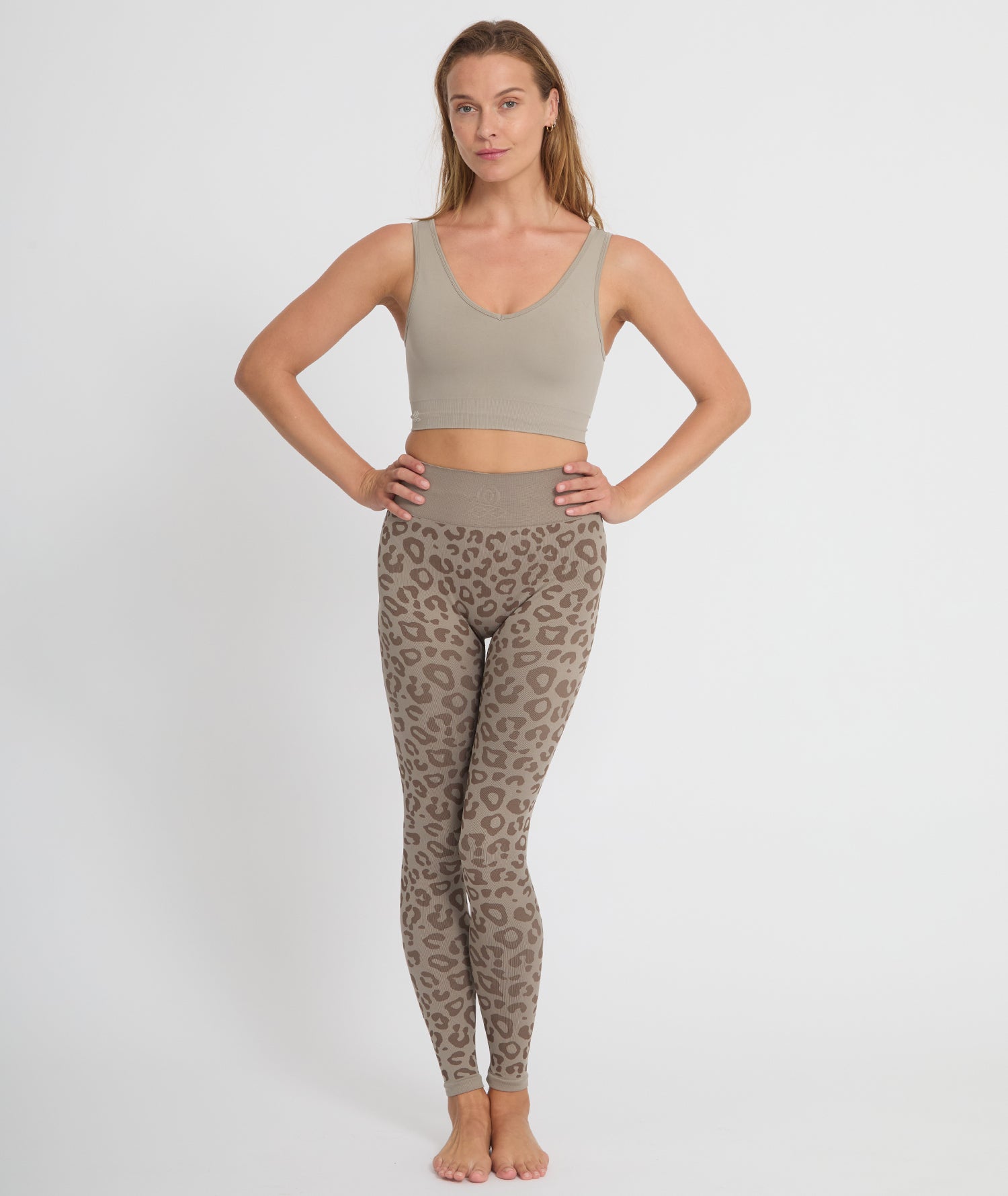 BIDAI - Leopard jacquard leggings