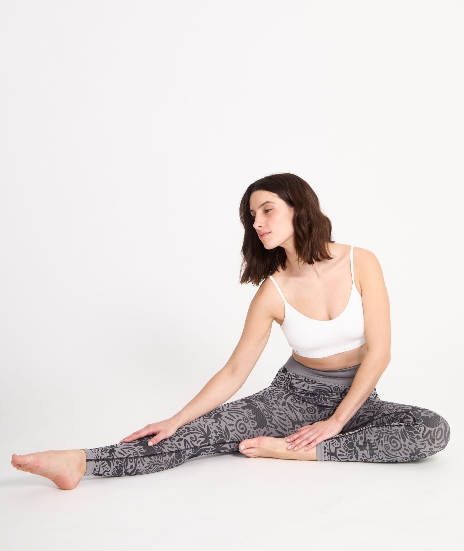 CHAVARA - Legging jaquards en matières recyclées