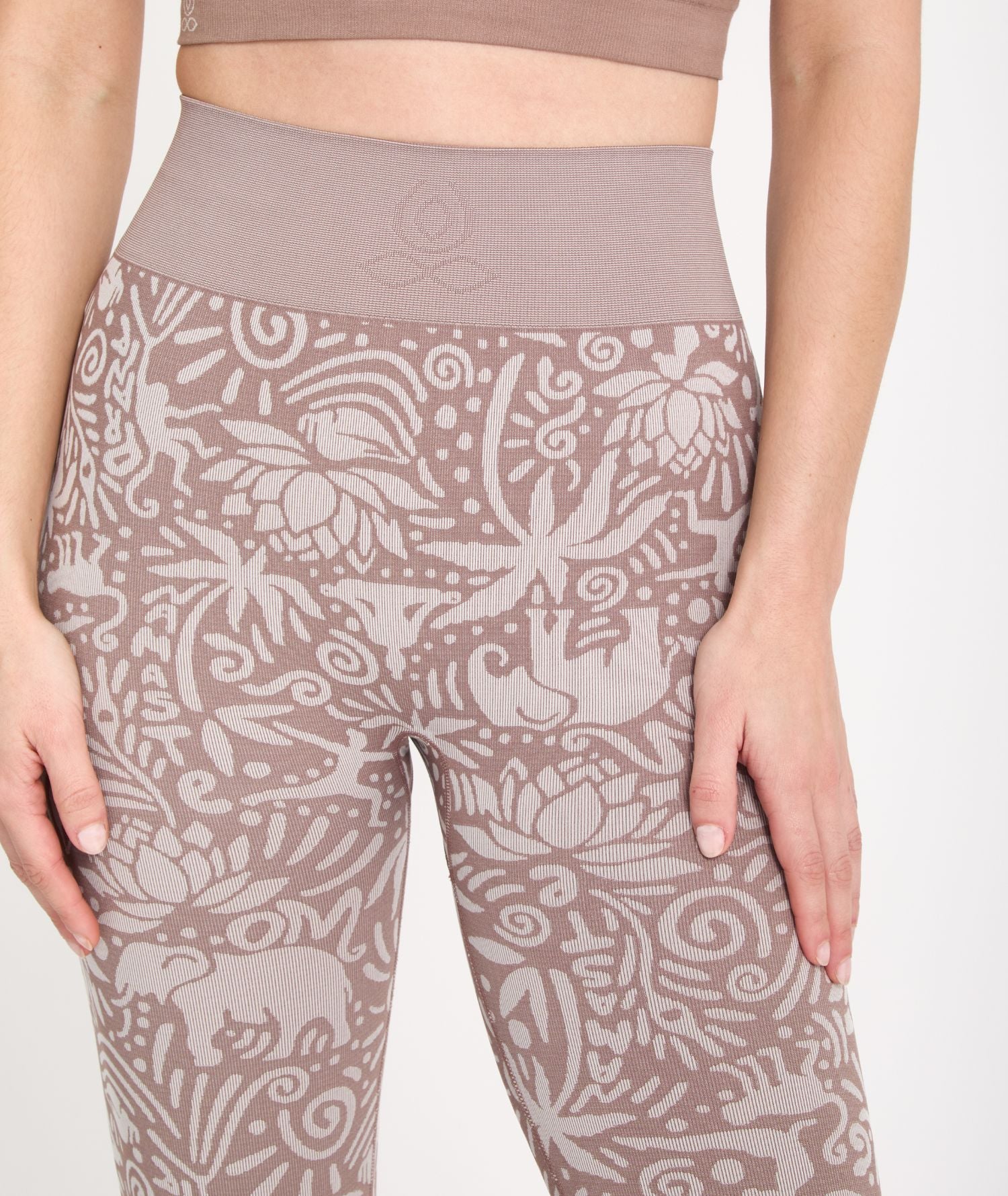 CHAVARA - Legging jaquards en matières recyclées