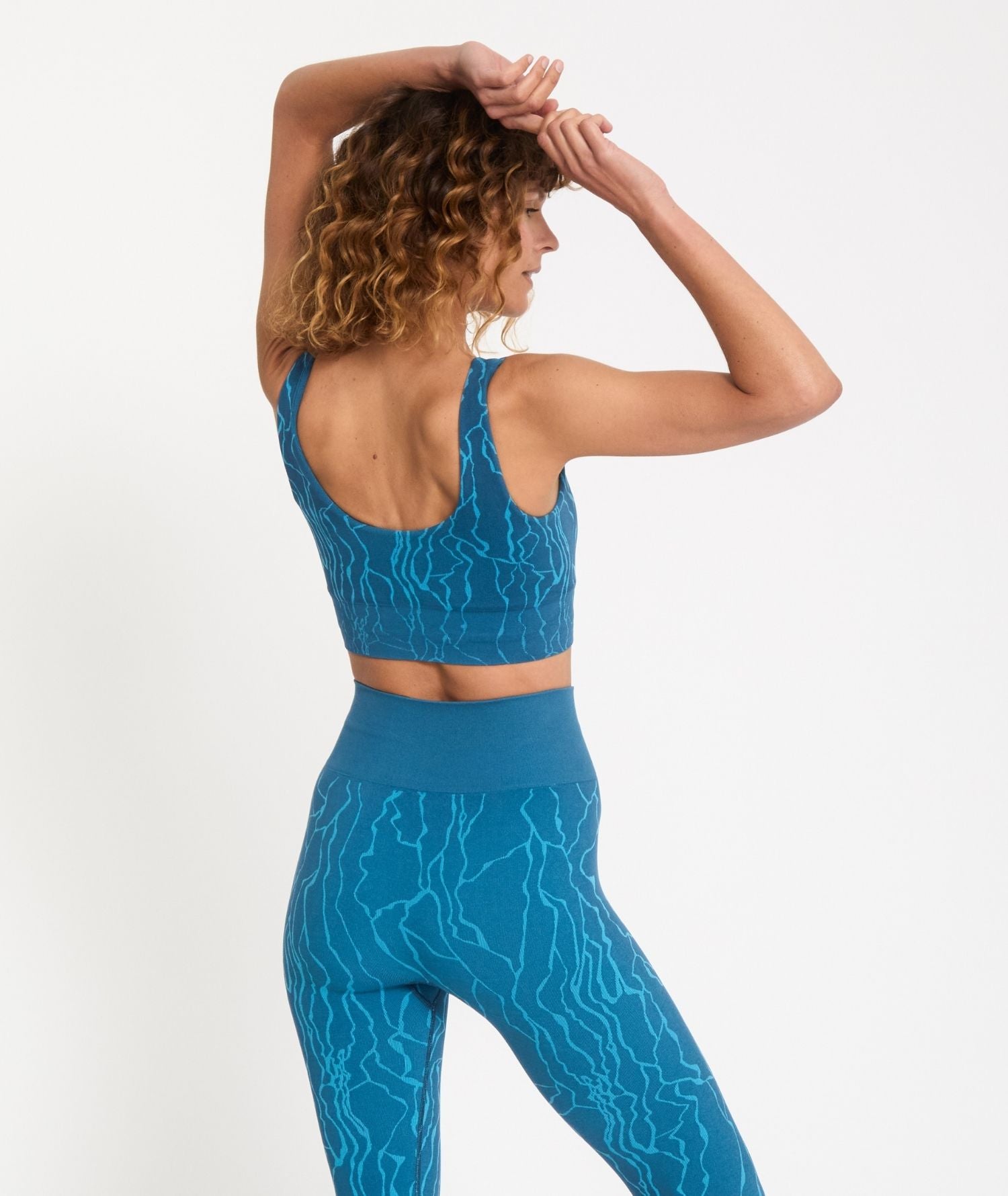 DATTA – Brassière jacquard seamless - Ink- Yoga Searcher