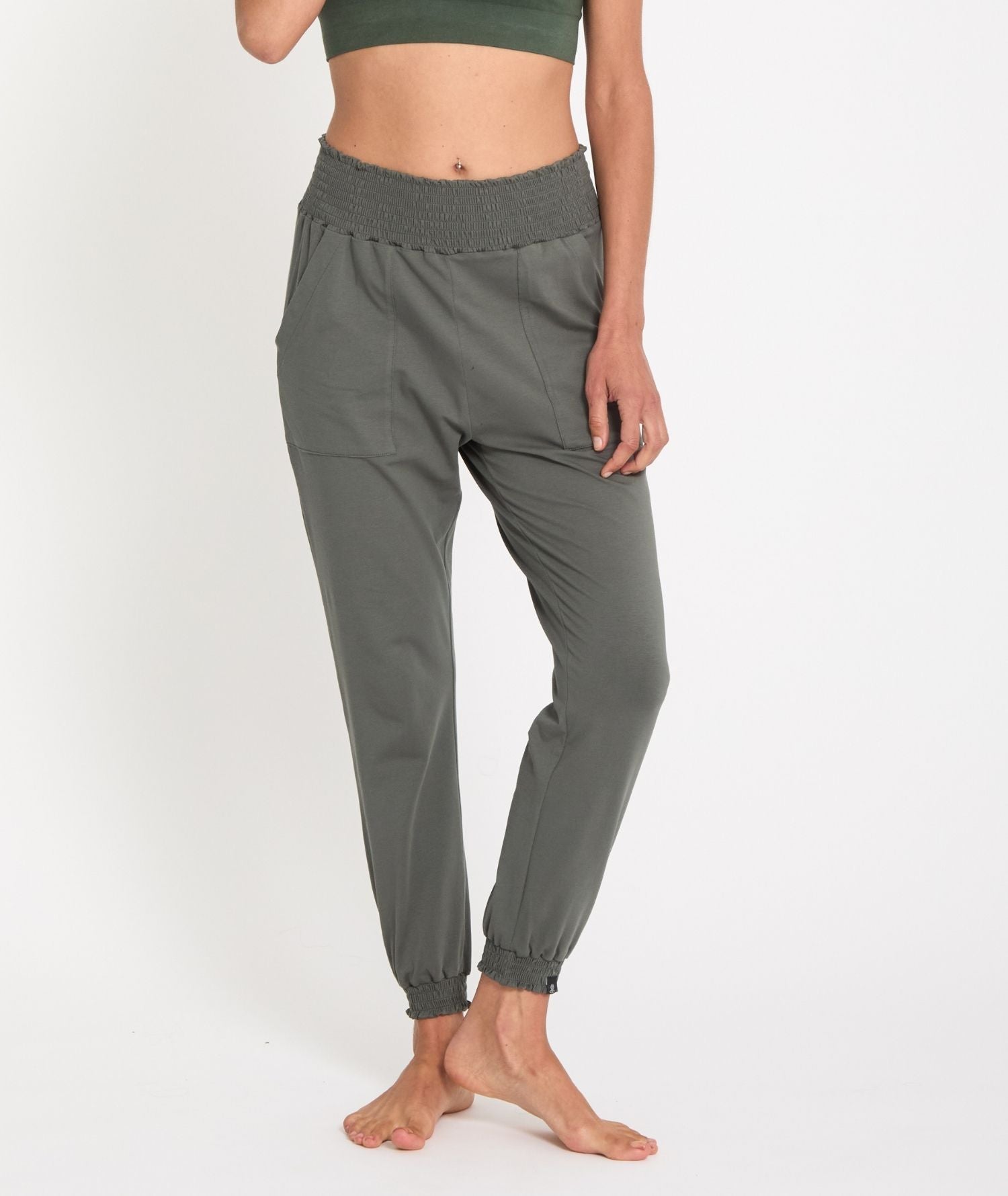 MORJIM - Pantalon fluide yoga - Thyme- Yoga Searcher