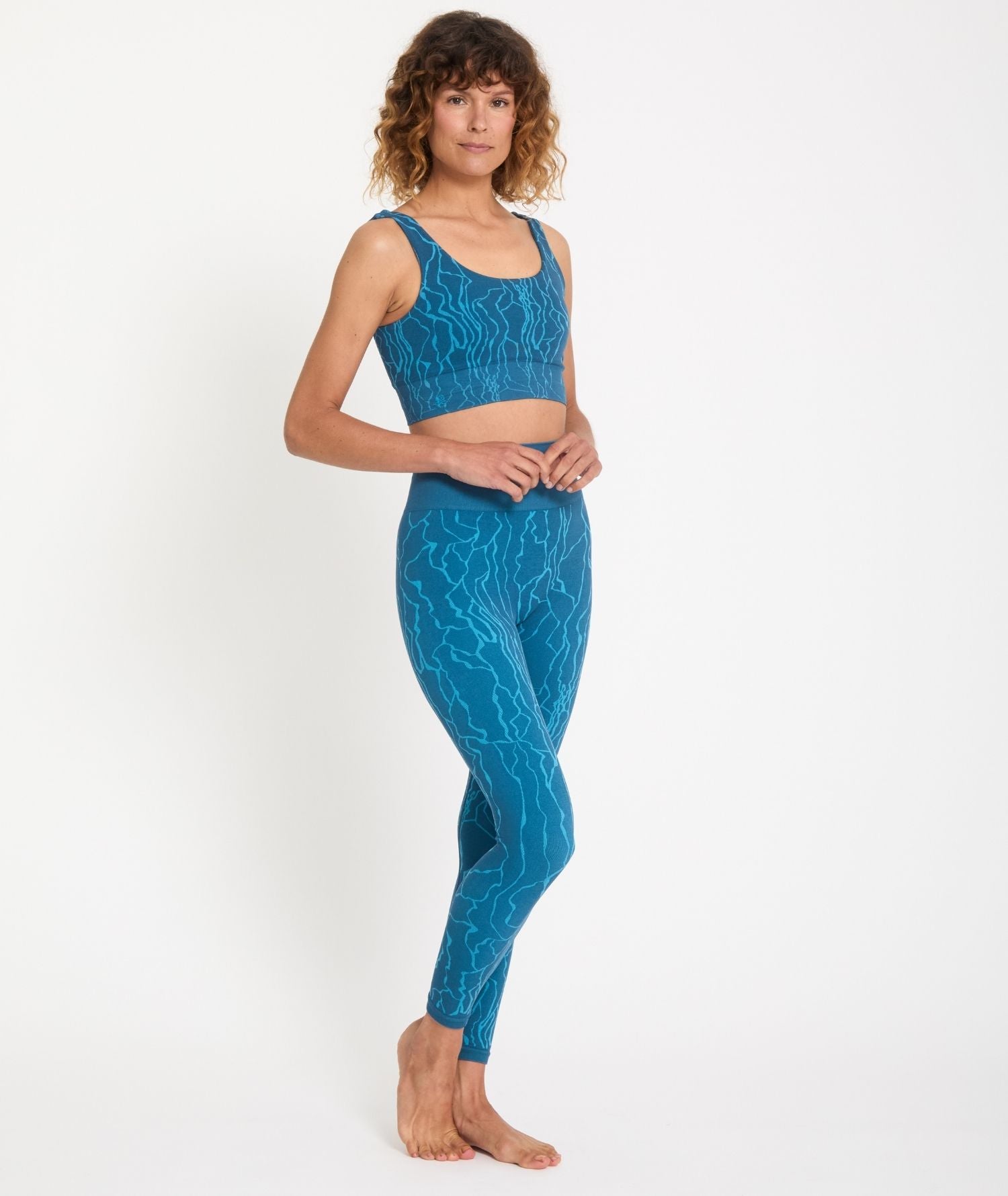 PALI – Legging taille haute en jacquard
