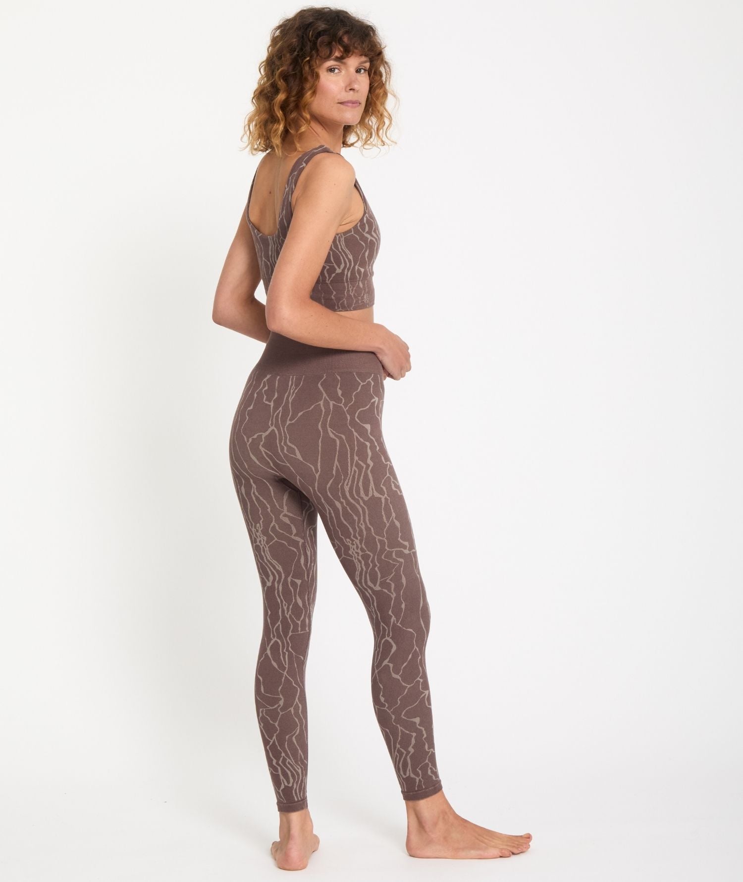 PALI – Legging taille haute en jacquard