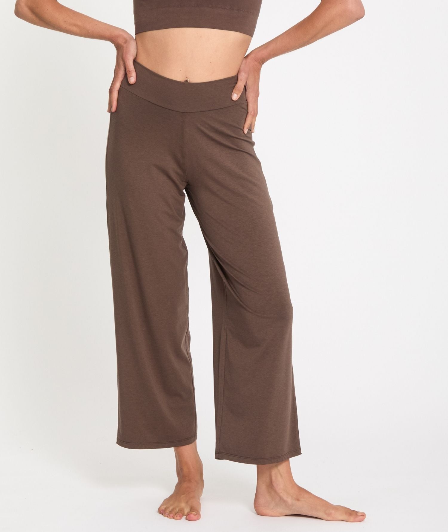 RAVANA - Jogging souple - Marron- Yoga Searcher