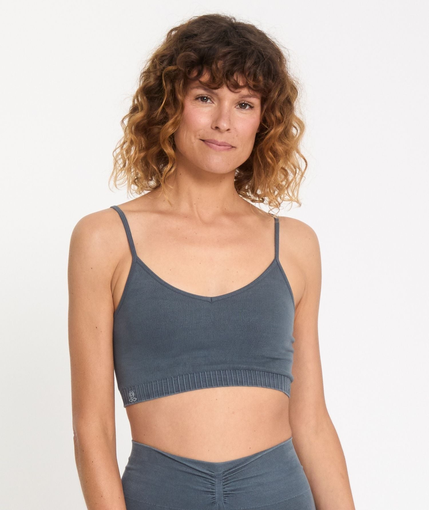SAMSKARA - Brassière en bambou - Steel Blue- Yoga Searcher