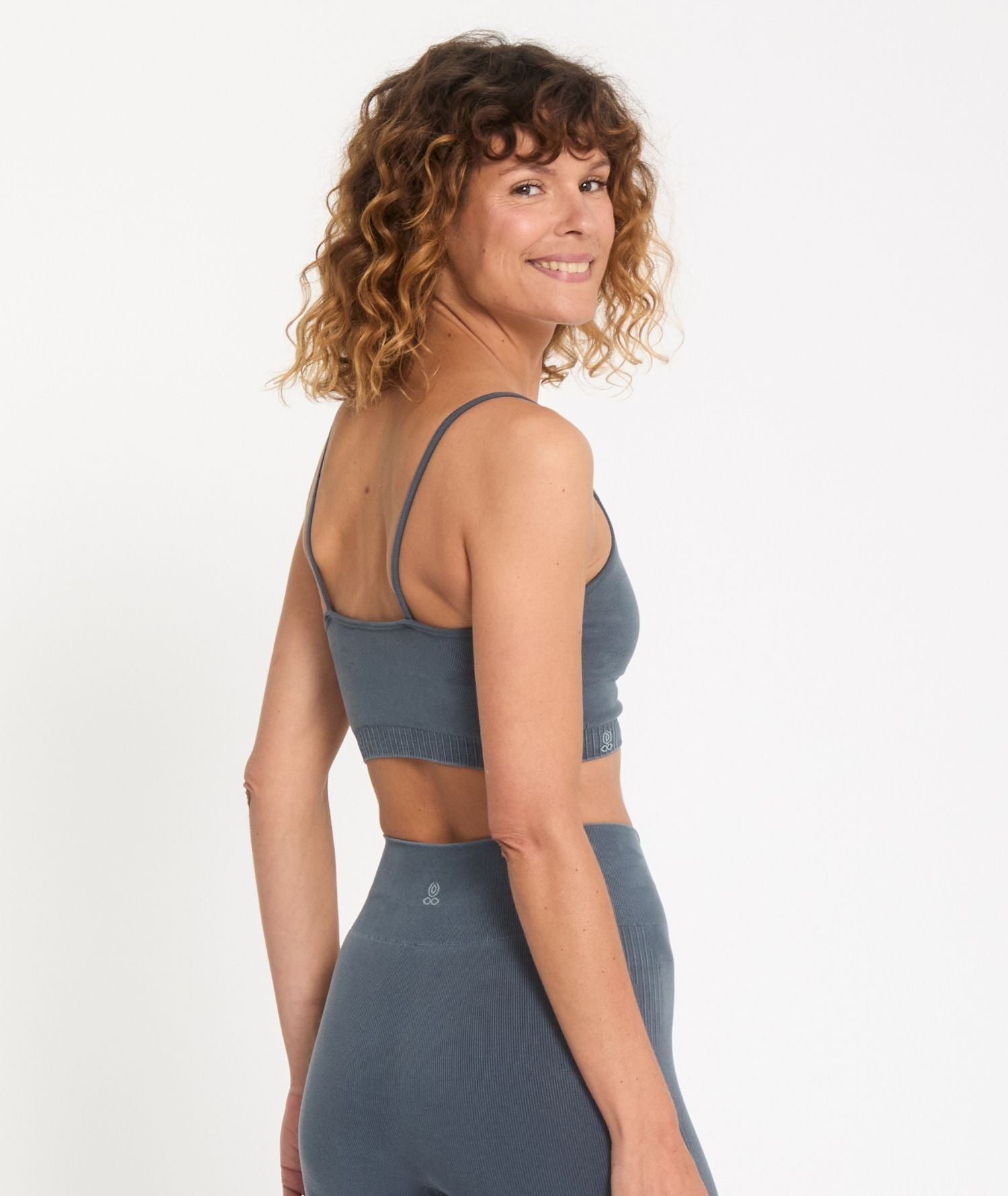 SAMSKARA - Brassière en bambou - Steel Blue- Yoga Searcher