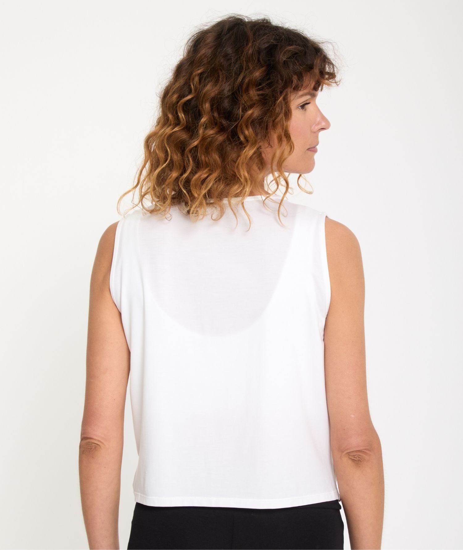 TWIST - Débardeur en Lyocell - Marron- Yoga Searcher