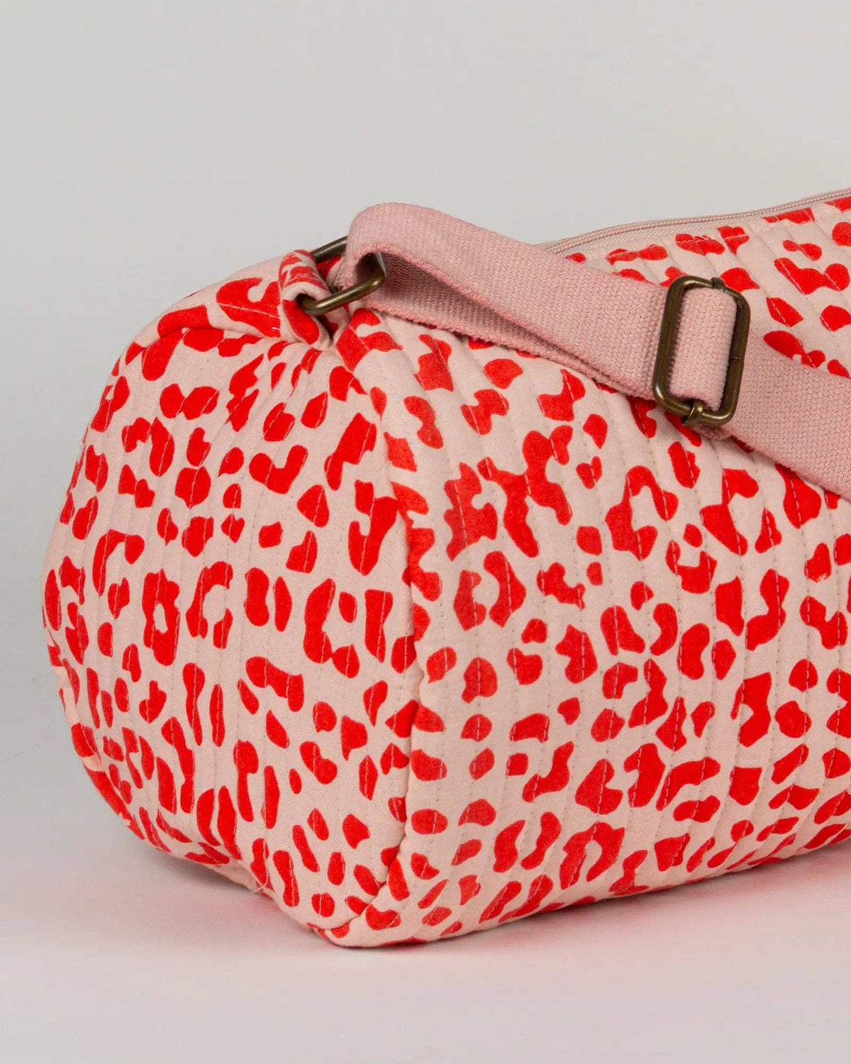 Le sac de yoga en tissu matelassé Art vert - Blush- Yoga Searcher